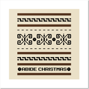 The Dude Abides Christmas - Big Lebowski Ugly Sweater, Christmas Sweater & Holiday Sweater Posters and Art